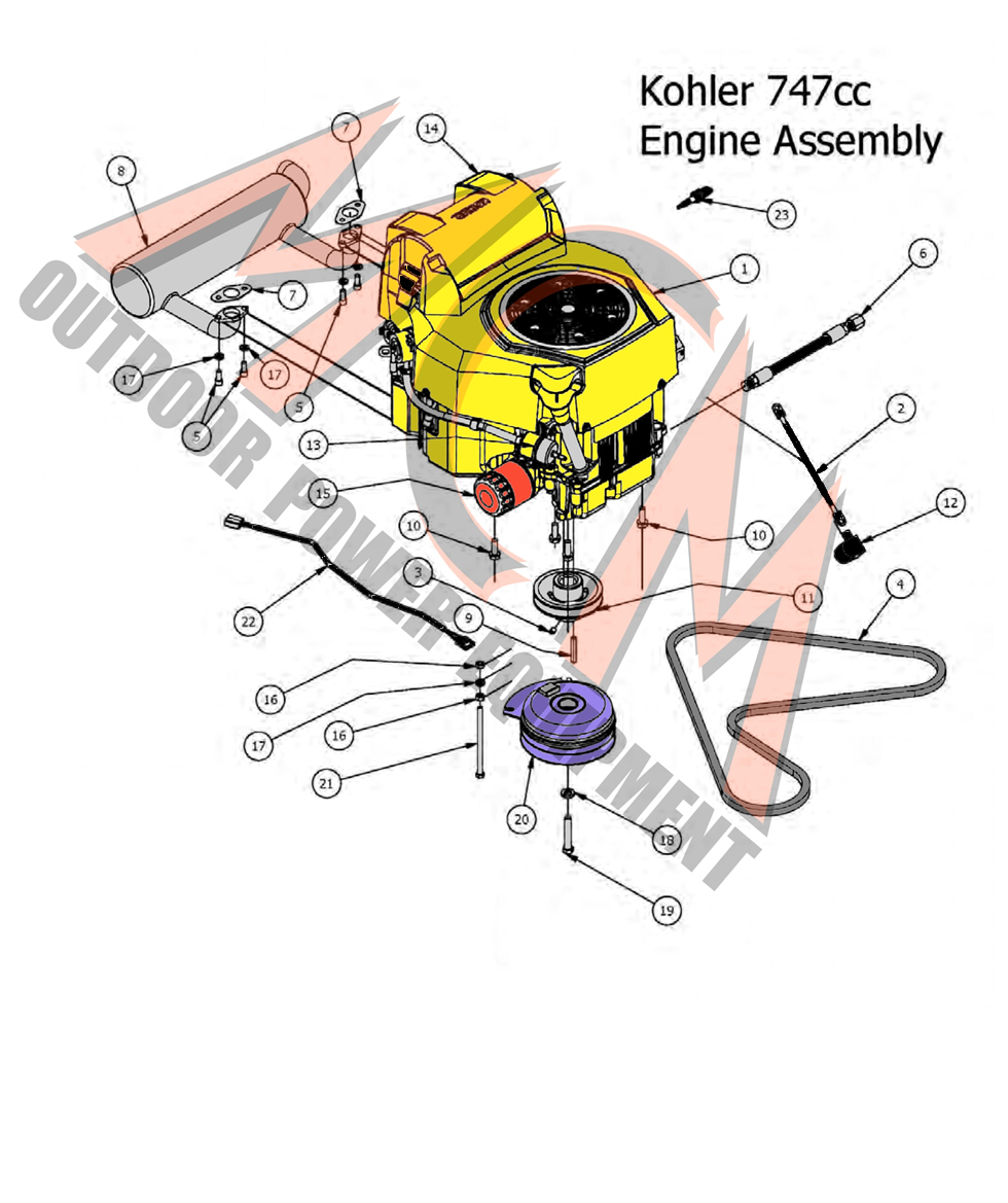 Kohler lawn mower engine parts hot sale